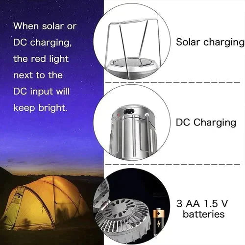 Portable LED Camping Lantern with Fan