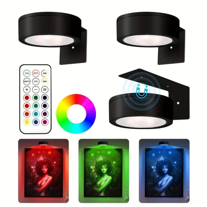 LumiFrame™ – Magnetic LED Picture Light | Dimmable & Rechargeable (1+1 Free)
