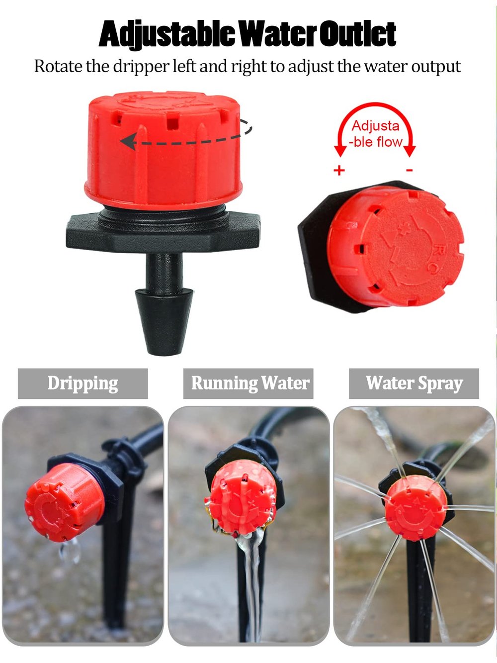 GardenFine Drip | Adjustable Irrigation Drippers for Precise Plant Care