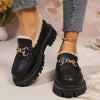 Alesha – Leather Loafer with Fur Lining