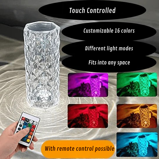 LumiKristall™ – Stylish LED Table Lamp in Crystal Design