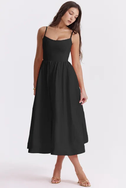 Abilene – Elegant midi dress made of linen