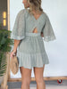 Pink Laura™ | Lace Crochet Romper Dress