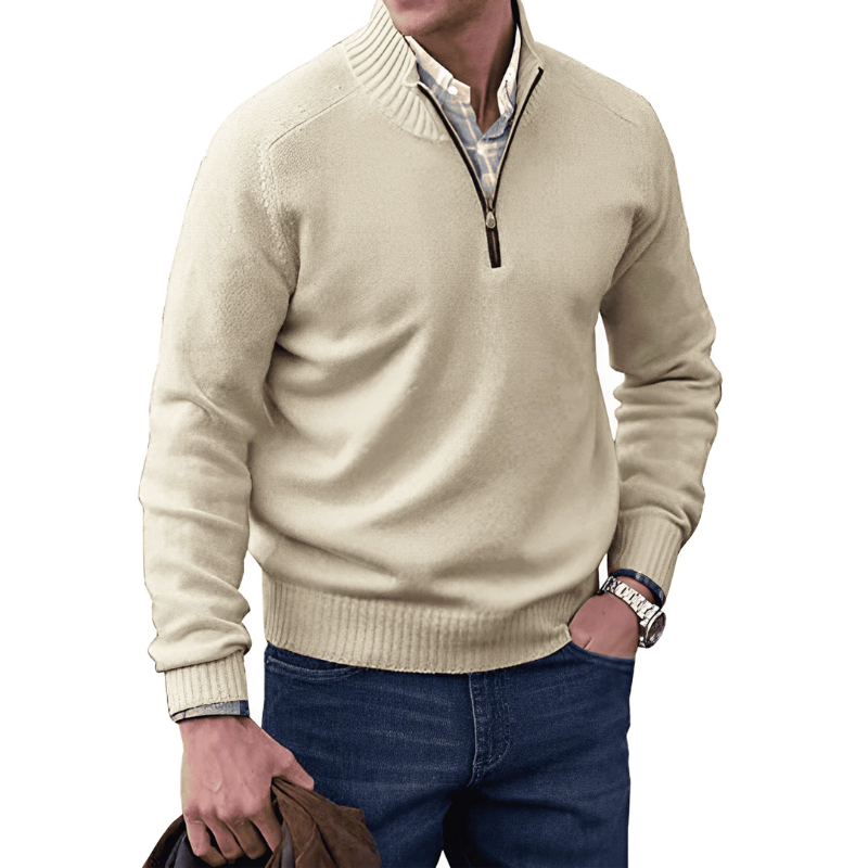 Noah – Cashmere Zip-Up Sweater
