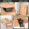 90-Degree Self-Locking Foldable Furniture Fittings made of Steel (x2)