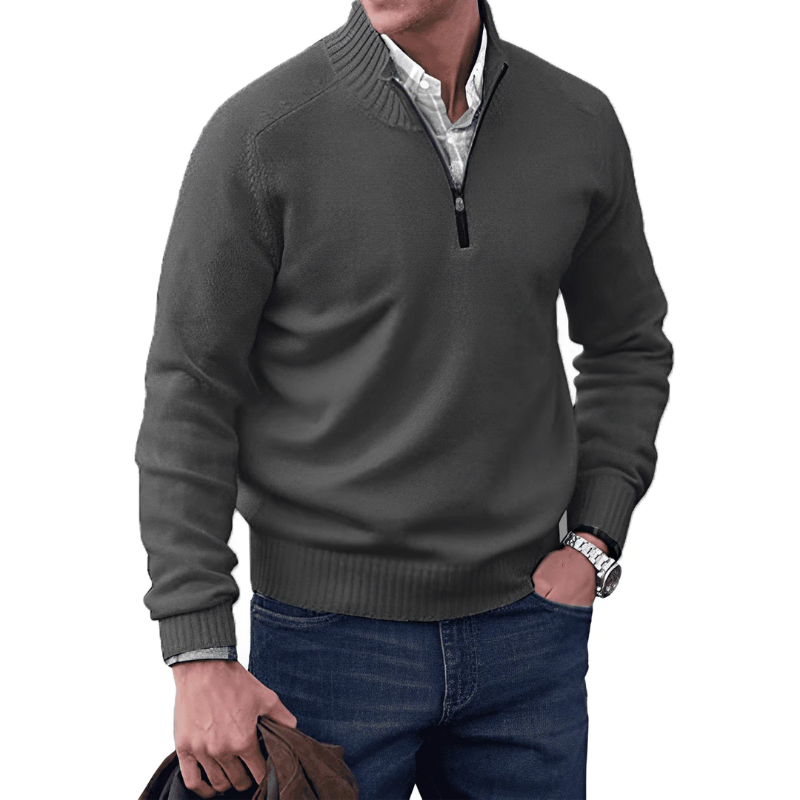 Noah – Cashmere Zip-Up Sweater