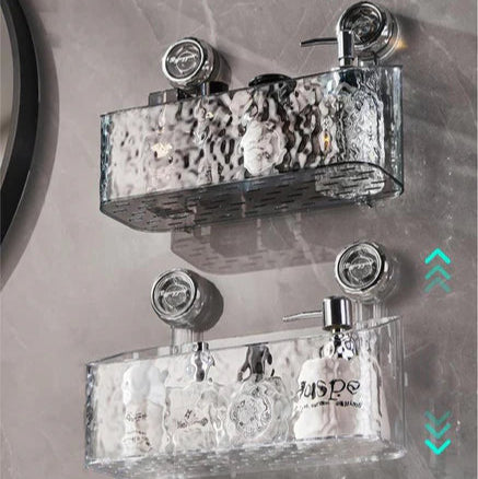 Practical Cordless Wall Shelf for the Bathroom