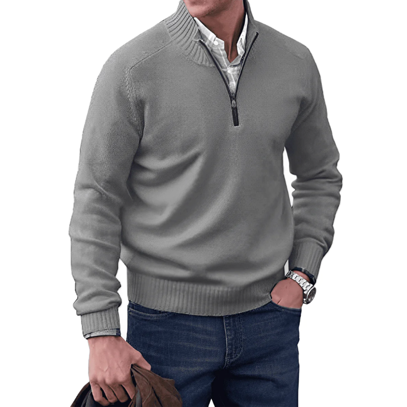 Noah – Cashmere Zip-Up Sweater