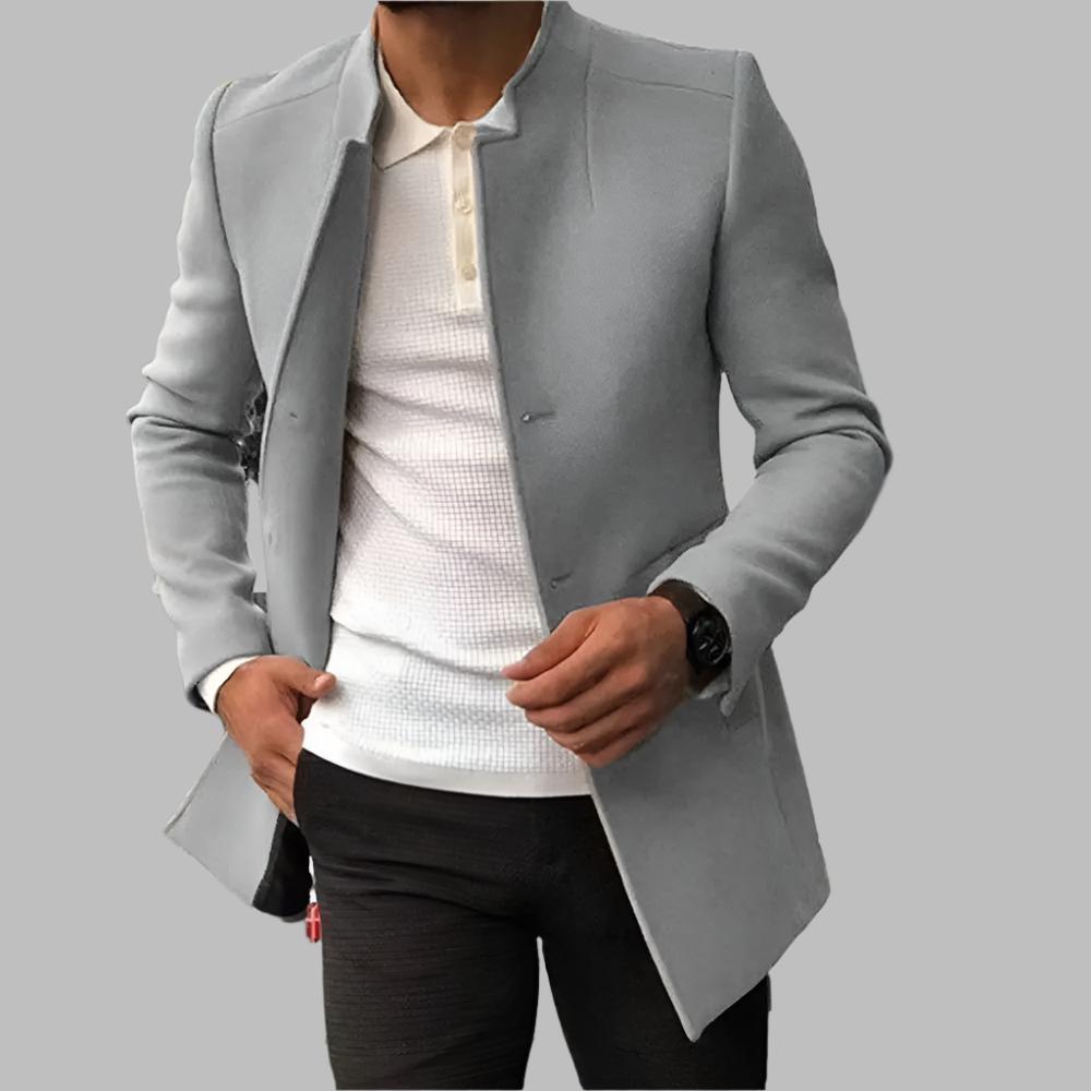 Gianluca™ - Elegant Wool Overcoat