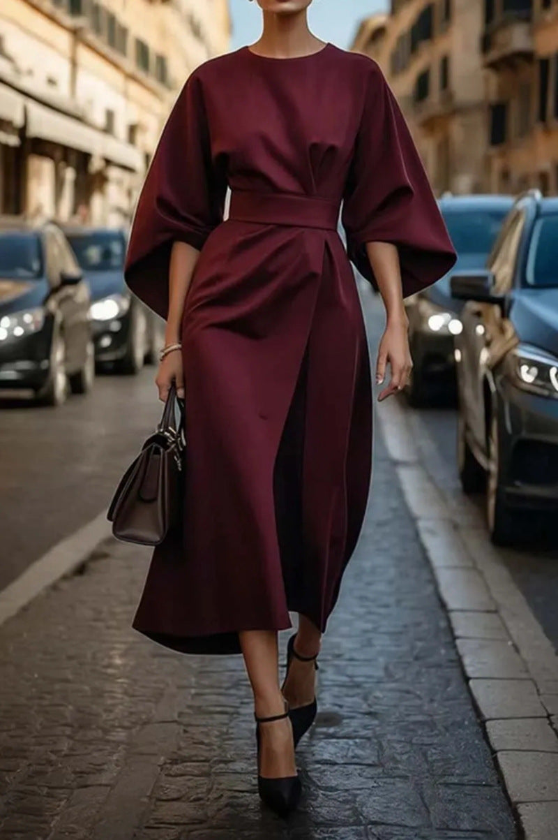 Cynthia™ | Elegant Dress with Belt