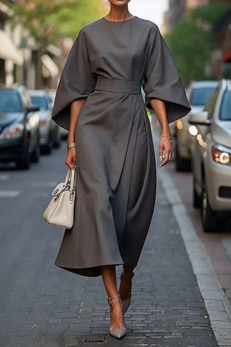 Cynthia™ | Elegant Dress with Belt