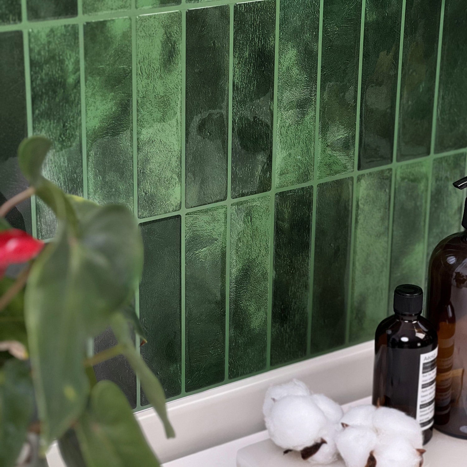 Green Forests | Self-Adhesive Artificial Tile Wall