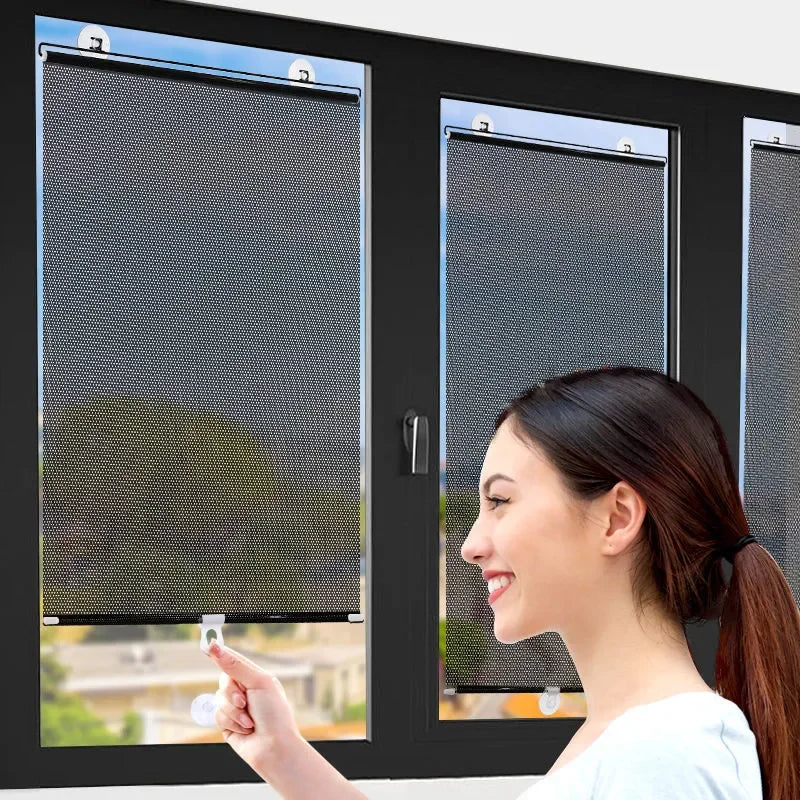 SmartShade™ – UV-Protective Adhesive Roll-Up Blinds