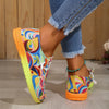 Kenna - Ethnic Rainbow Canvas Gloves