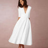 Azmira – Elegant A-Line Midi Dress