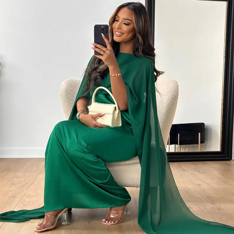 Azalea – Elegant and Luxurious Satin Maxi Dress