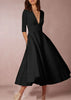Azmira – Elegant A-Line Midi Dress
