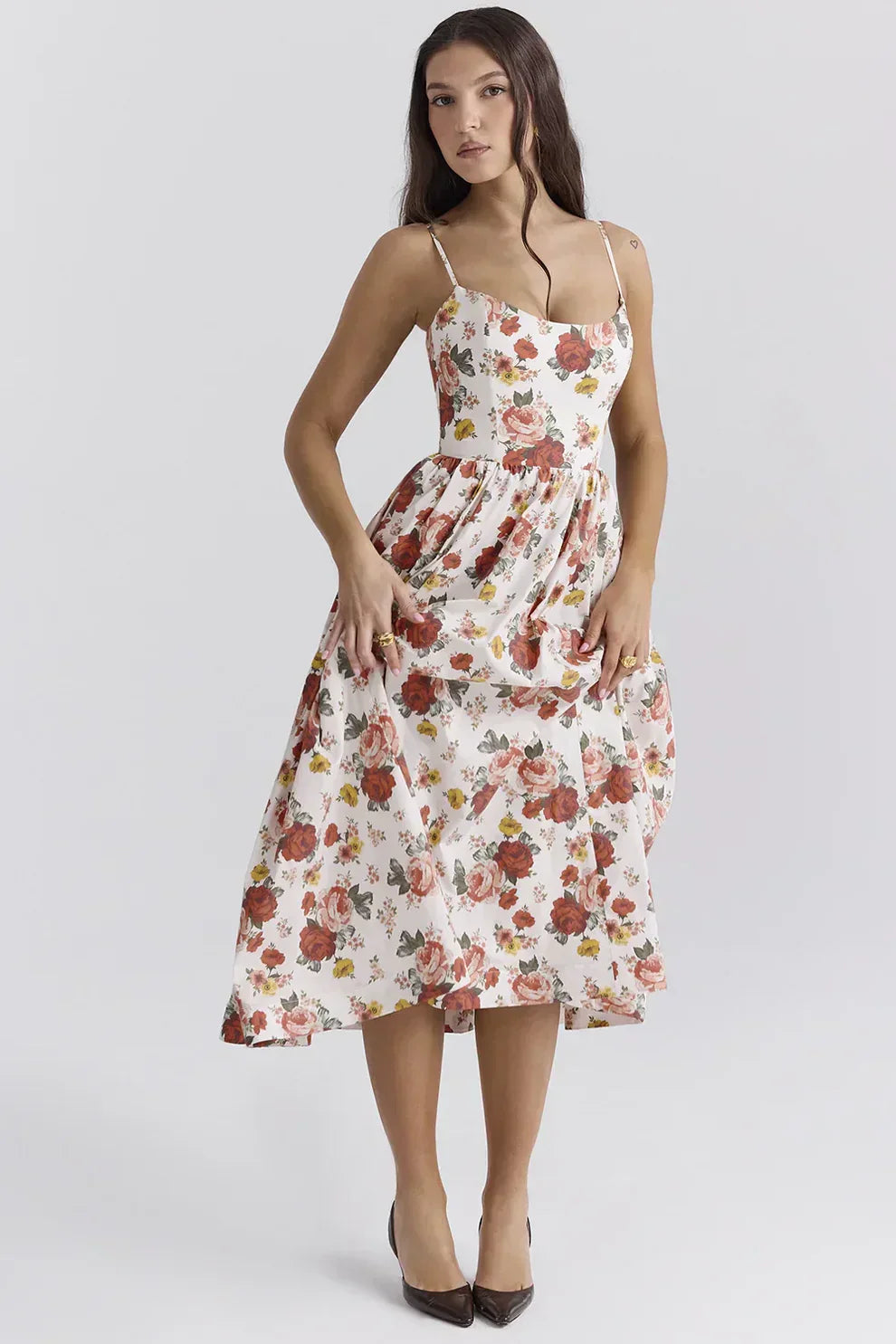 Abilene – Elegant midi dress made of linen