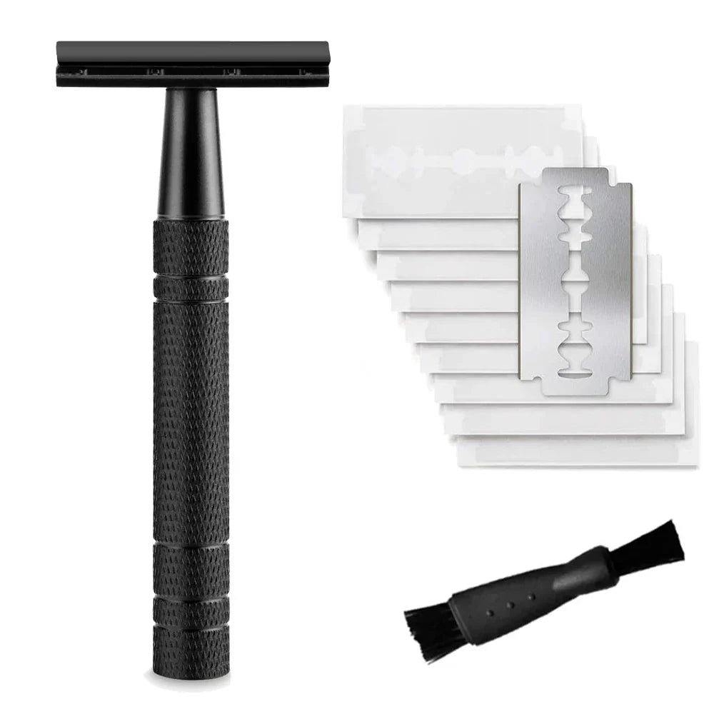SmoothShave™ Safety Razor + 10 Free Premium Blades