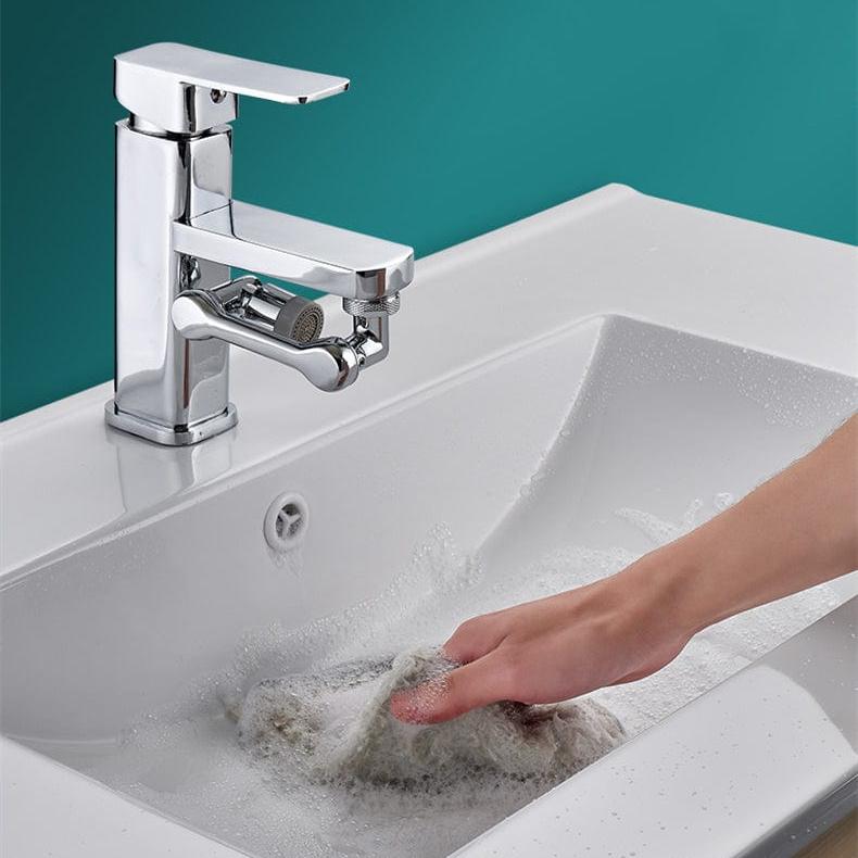 Rotatable Faucet Extension for Easy Cleaning