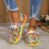 Kenna - Ethnic Rainbow Canvas Gloves