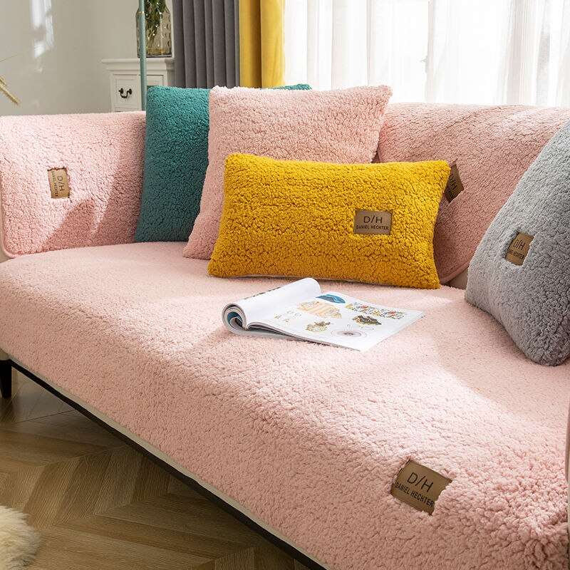 SofaSoft™ Deluxe | Ultrasoft Lamb Cashmere Sofa Cover – Plush Effect & Non-Slip