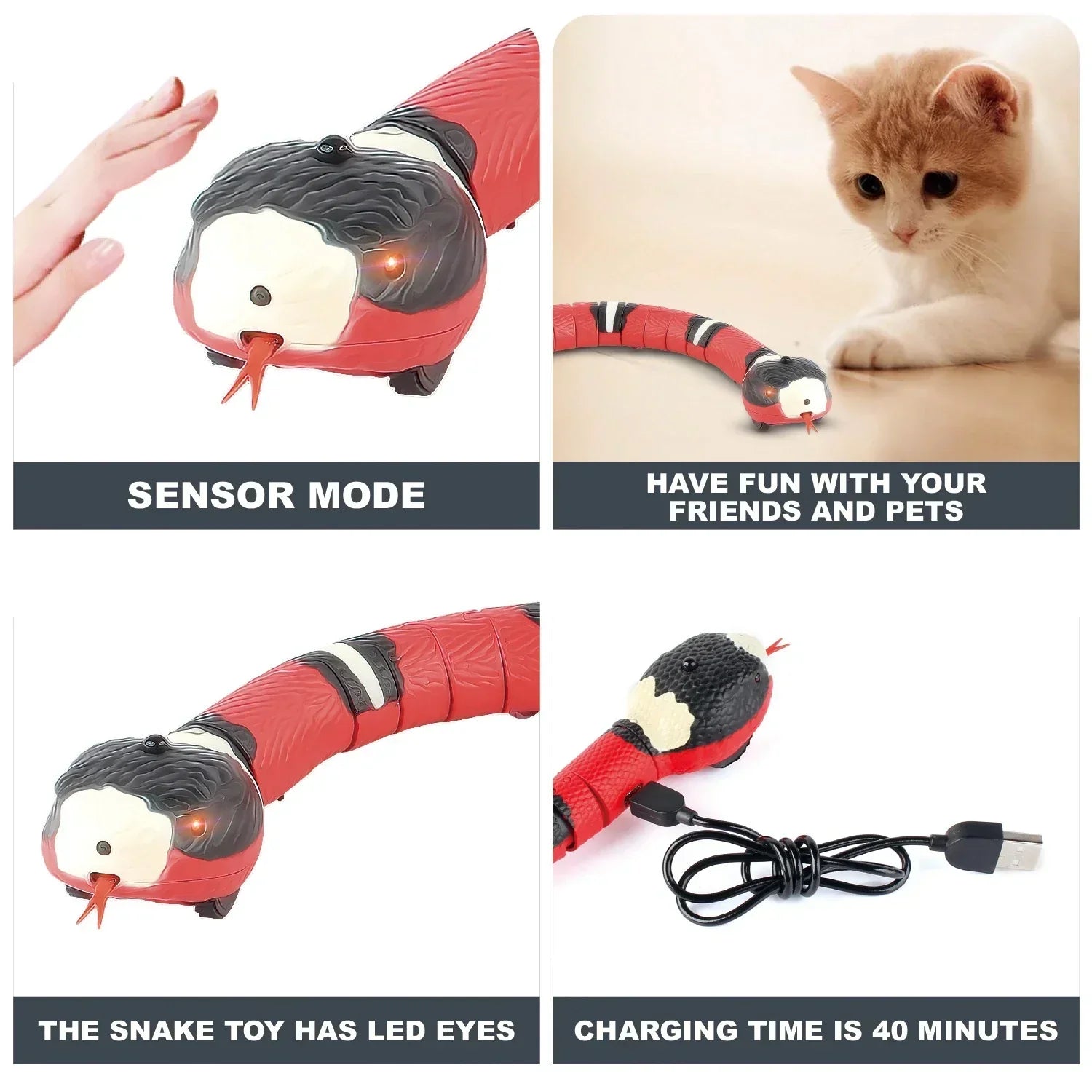 SnakeToy™ – Your new interactive playmate for cats