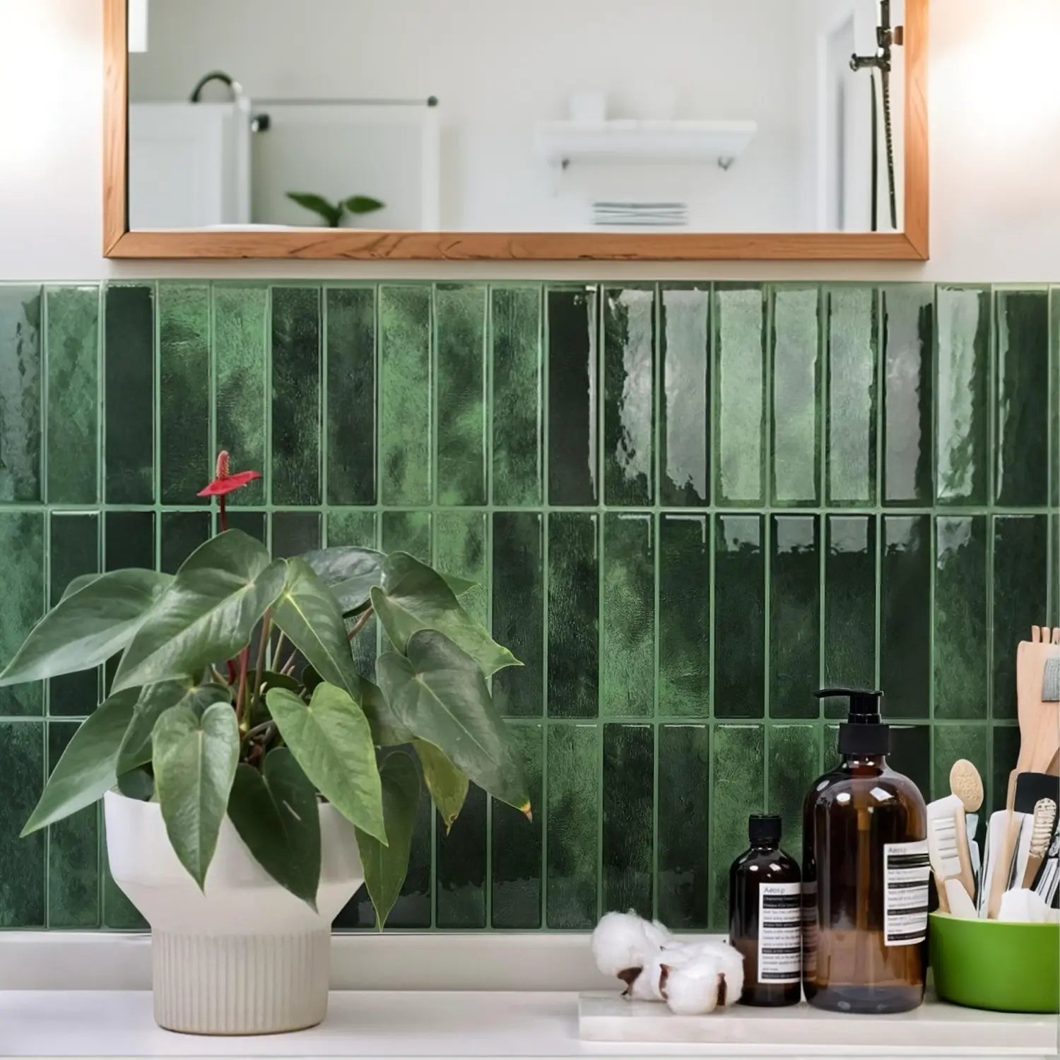 Green Forests | Self-Adhesive Artificial Tile Wall