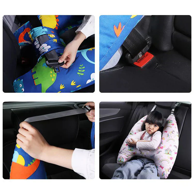Children's Travel Pillow – Ergonomic neck pillow with secure hold for on the go