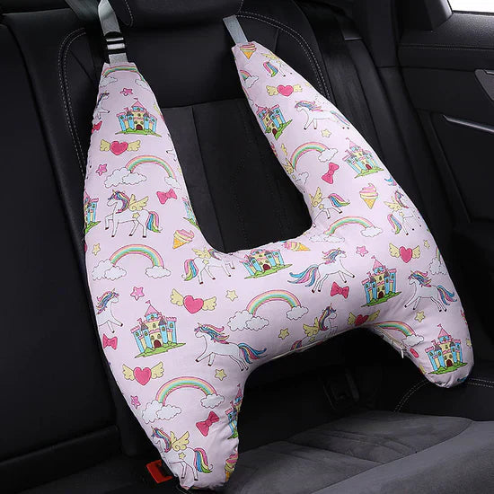 Children's Travel Pillow – Ergonomic neck pillow with secure hold for on the go