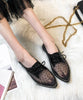 Vivian Buckle Flats Women Apricot-Black