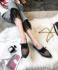 Vivian Buckle Flats Women Apricot-Black