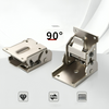 90-Degree Self-Locking Foldable Furniture Fittings made of Steel (x2)