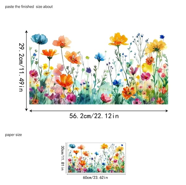 1+1 Free | Colorful Flower Stickers for Your Windows