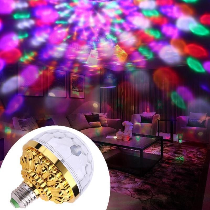 RGB Strobe LED Rotating Light Bulb – Create a party atmosphere with colorful lights!