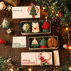 Christmas Gift Set with Scented Candle and Christmas Tree Ornaments - Holiday Gift