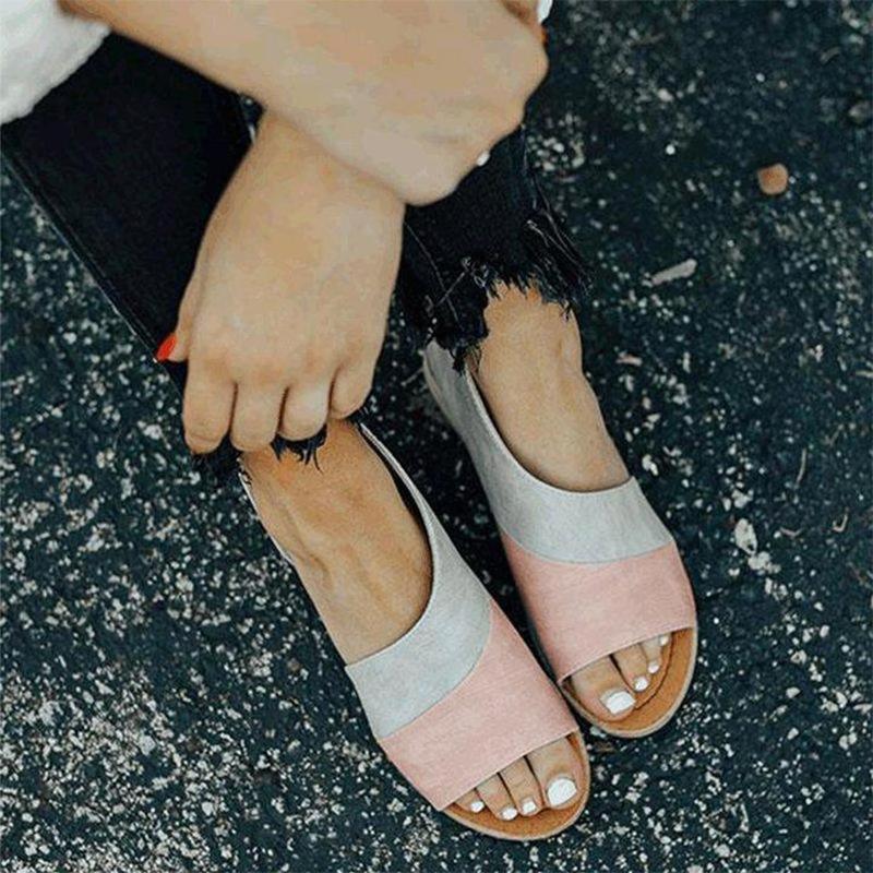 Zalirith™ – Stylish Two-Tone Open-Toe Sandals