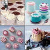 Cookie Press Set - Includes 16 Pattern Pieces, 8 Spouts, and Cleaning Brush