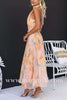 Serena™ | Watercolor Maxi Dress with Open Back