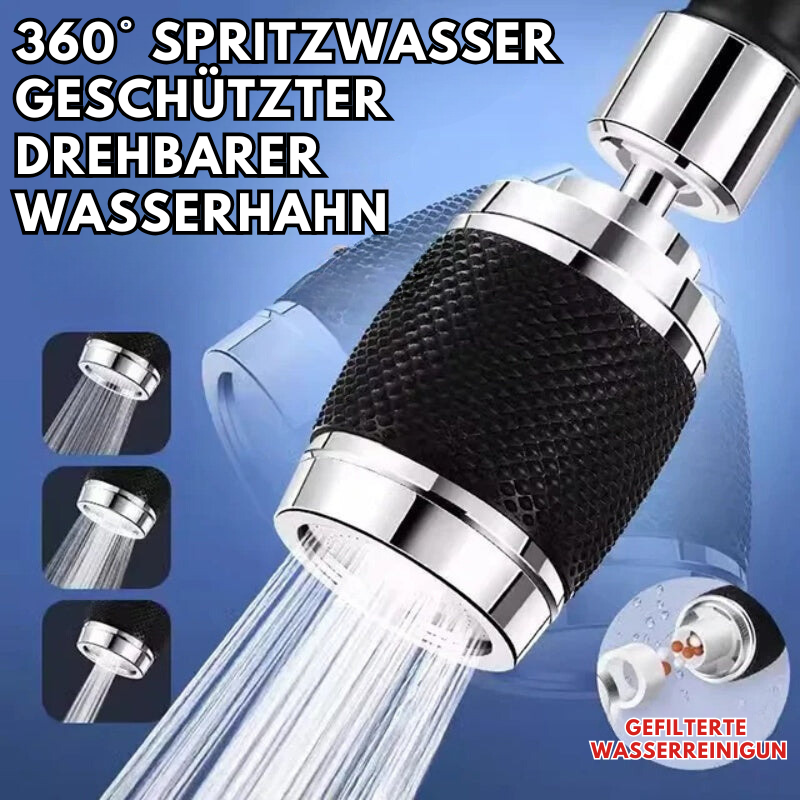360° Rotatable Splash-proof Faucet Attachment – Easy and Clean Washing