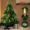 LED Tree Candles with Crystal Ball – Warm, Realistic Holiday Glow