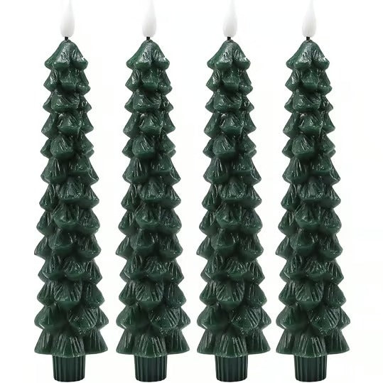 LED Christmas Tree Candles — Cozy & Child-Safe Holiday Glow