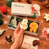 Christmas Gift Set with Scented Candle and Christmas Tree Ornaments - Holiday Gift