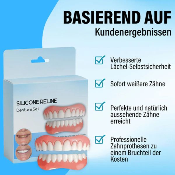 1+1 FREE | Silicone Reline Denture Set™ Ensures Permanent Use