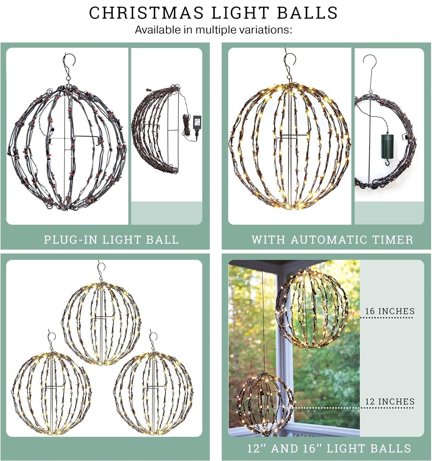 Durable Waterproof Long-lasting Lightweight Bright Light Ball