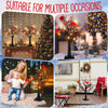 Christmas Lighted Mini LED Tree With Red Berries