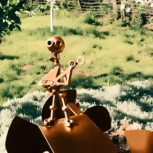 Metal Wind Spinner "Rock Band" – Unique Garden Decoration with Rock’n’Roll Charm