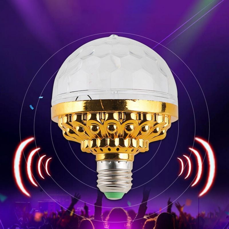 RGB Strobe LED Rotating Light Bulb – Create a party atmosphere with colorful lights!