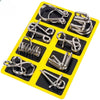 Interlock Metal Puzzle Set — Perfect for Christmas & Game Nights 8-Piece Set