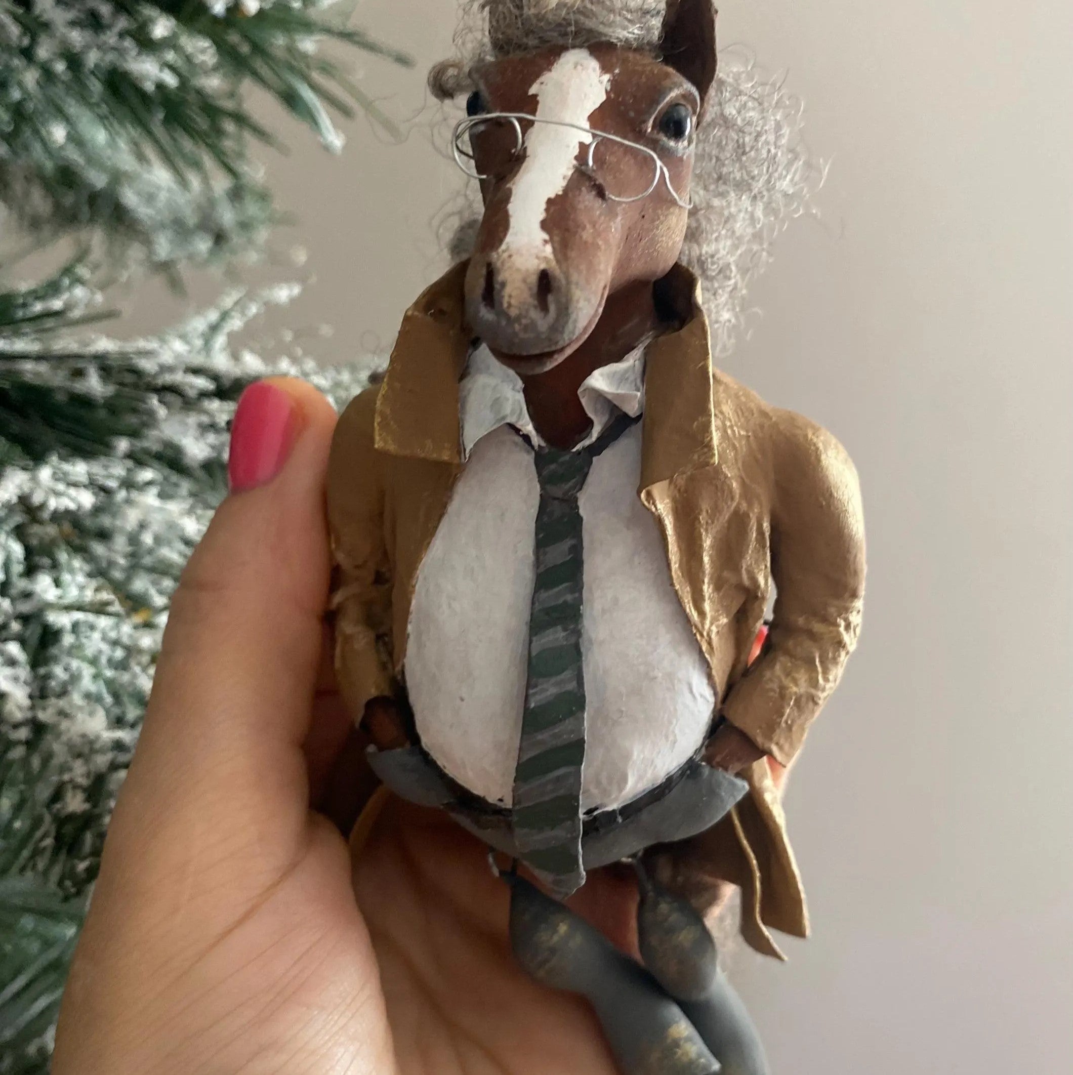 Handmade Horse Ornament – Eco-Friendly Holiday Charm